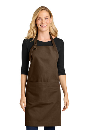 Port Authority A900 Signature Heavy Twill Bib Apron — Front