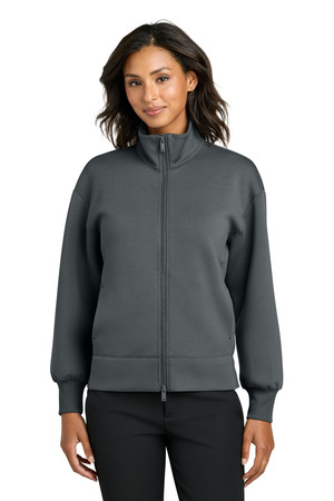 Mercer+Mettle MM3103 Women's Soft Spacer Full-Zip in Storm Grey