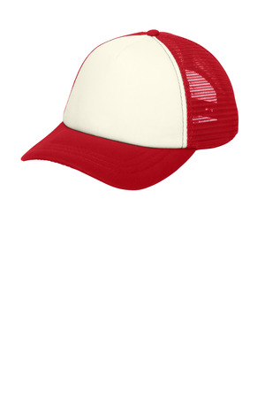 Port Authority C936 5-Panel Twill Foam Trucker Cap — Front