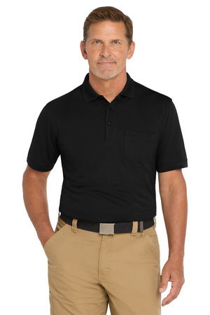 CornerStone CS4020P Industrial Snag-Proof Pique Pocket Polo — Front
