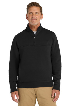 CornerStone CS626 1/2-Zip Job Shirt — Front
