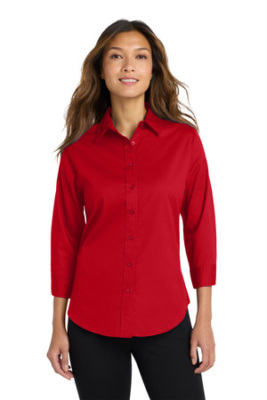 Port Authority L612 Women's 3/4-Sleeve Easy Care Shirt — Front
