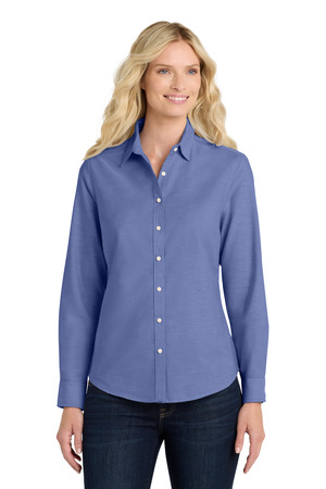 Port Authority L658 Women's SuperPro Oxford Shirt — Front