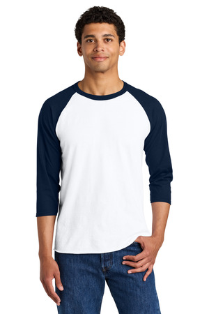 Jerzees 560R Unisex Premium Blend Combed Ring Spun 3/4-Sleeve Raglan — Front