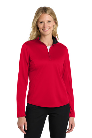 Port Authority LK584 Women's Silk Touch Performance 1/4-Zip — Front