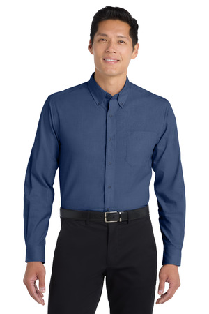 Port Authority TLS640 Tall Crosshatch Easy Care Shirt — Front