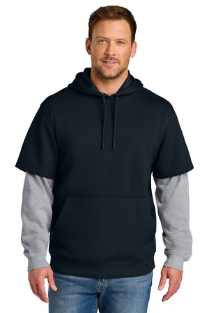 CornerStone CSF632 Tough Fleece Layered Hoodie — Front