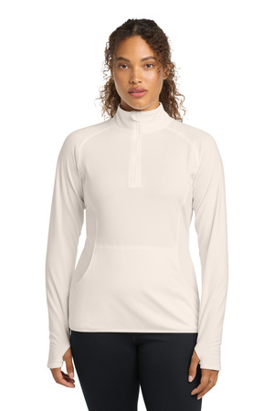 Sport-Tek LST850 Women's Sport-Wick Stretch 1/4-Zip Pullover — Front