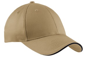 Port Authority CP85 Cotton Twill Sandwich Bill Cap — Front