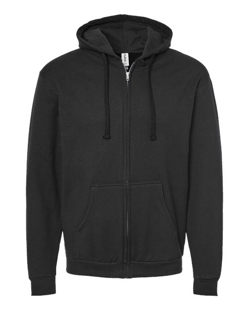 Tultex 331 Unisex Full-Zip Hooded Sweatshirt — Front