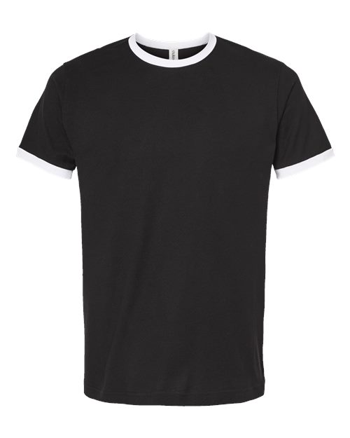 Tultex 246 Unisex Fine Jersey Ringer T-Shirt — Front