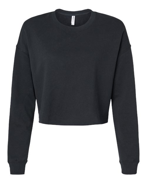 Independent Trading Co. AFX24CRP Women's Lightweight Crop Crewneck Sweatshirt — Front