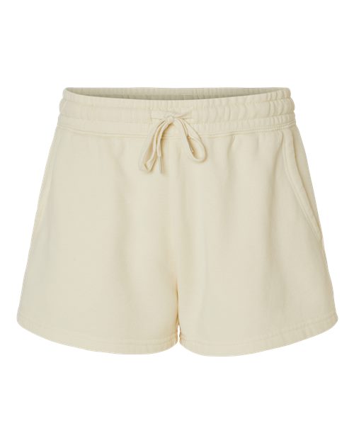 Independent Trading Co. PRM20SRT Women’s Lightweight California Wave Wash Fleece Shorts in Bone