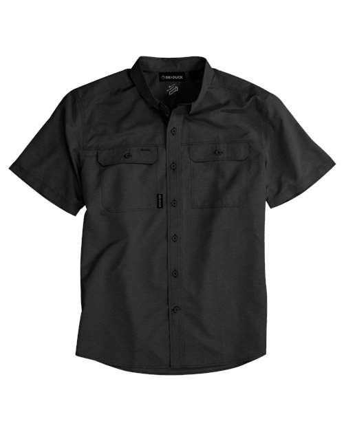 DRI DUCK 4445 Men's Crossroad Woven Short Sleeve Shirt — Front