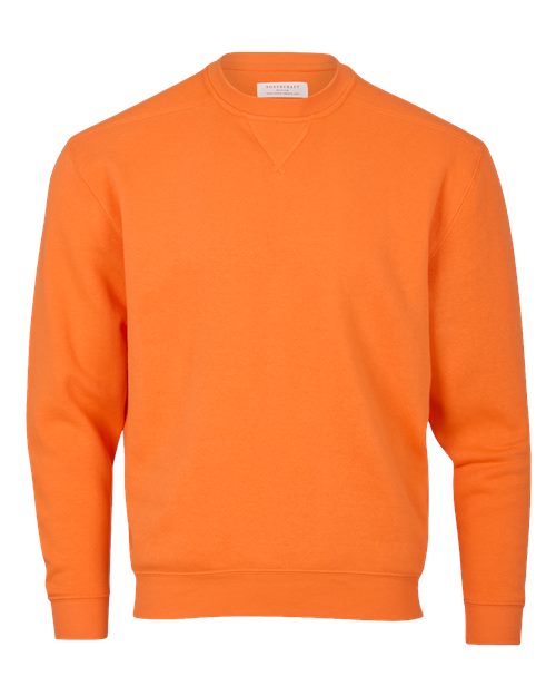 Boxercraft BM5101 Men's Fleece Crewneck Sweatshirt in Mandarin