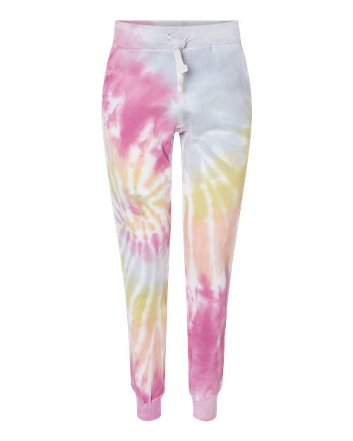 Colortone 8999 Unisex Tie-Dyed Joggers in Desert Rose