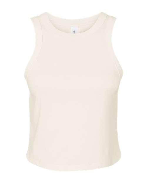 BELLA + CANVAS 1019 Women's Micro Rib Racer Tank in Solid Natural Blend
