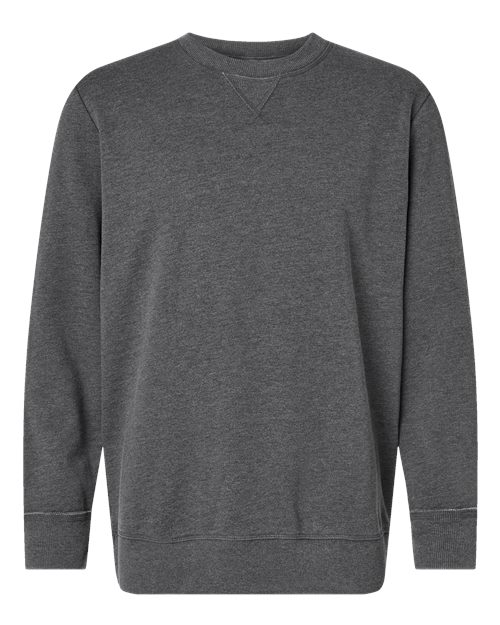 LAT 6935 Unisex Vintage Wash Crewneck Sweatshirt — Front