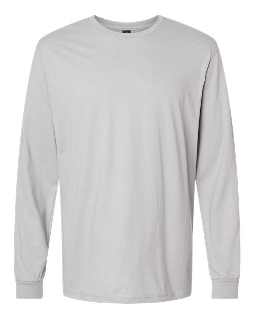 Gildan 64440CVC Unisex Softstyle® CVC Long Sleeve T-Shirt in Cement