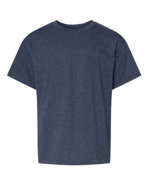 Gildan 64000BCVC Youth Softstyle® CVC T-Shirt in Navy Mist