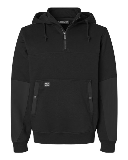 DRI DUCK 7349 Men's Mission Quarter-Zip Hooded Pullover — Front