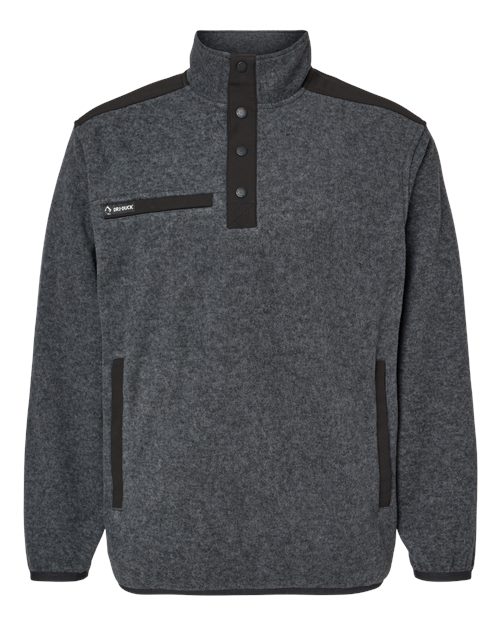 DRI DUCK 7353 Men's Ranger Melange Fleece Pullover — Front