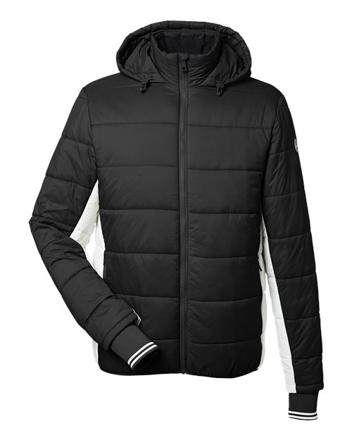 Nautica N17186 Men's Nautical Mile Hooded Puffer Jacket — Front