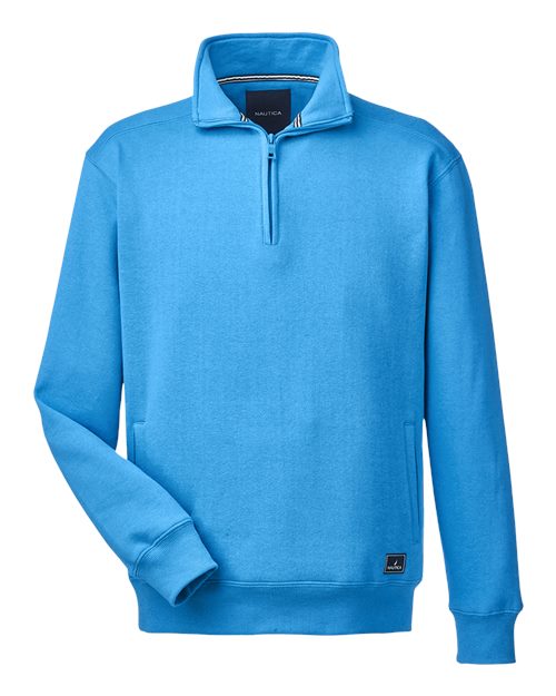 Nautica N17176 Men's Anchor Fleece Quarter-Zip Pullover — Front