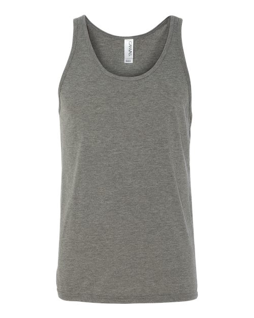 BELLA + CANVAS 3484 Unisex Triblend Tank in Grey Triblend