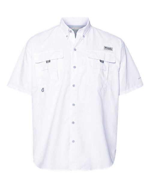 Columbia 212464 Men's PFG Bahama™ II Short Sleeve Shirt in White