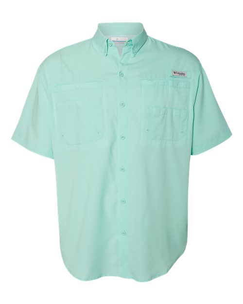 Columbia 212468 Men's PFG Tamiami™ II Short Sleeve Shirt in Gulf Stream