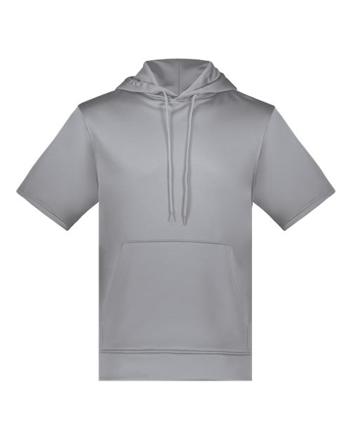 Augusta Sportswear 6871 Unisex Fleece Short Sleeve Hooded Pullover — Front