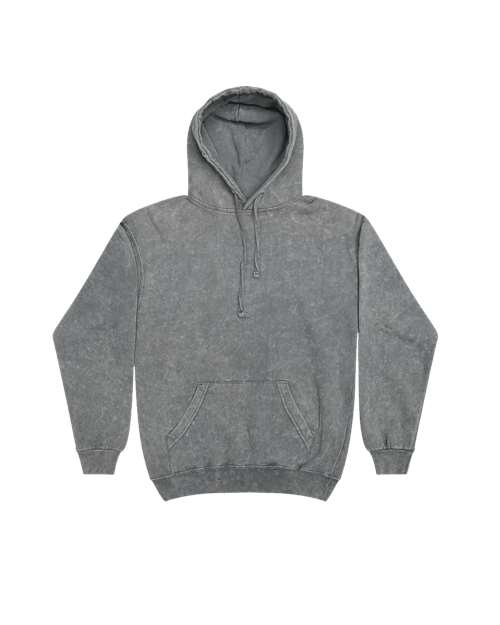 Colortone 8300 Unisex Mineral Wash Hooded Sweatshirt in Grey