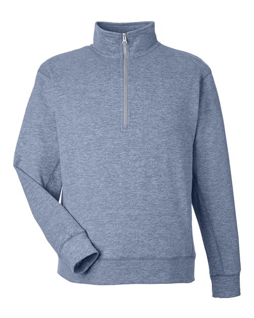 J. America 8741 Unisex Electric Fleece Quarter-Zip Sweatshirt in Electric Midnight