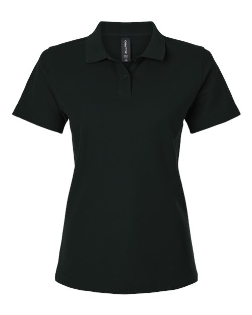 AllPro 62800L Women's Pique Polo in Black