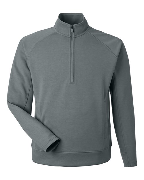J. America 8751 Unisex Apex Fleece Quarter-Zip Sweatshirt in Steel