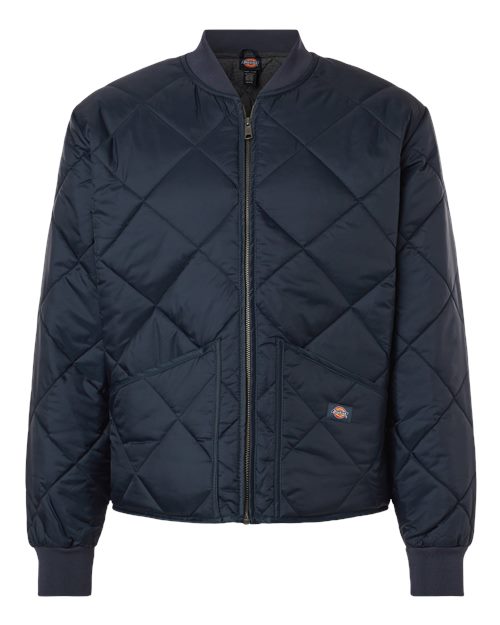 Dickies 6124 Men's Diamond Quilted Jacket in Dark Navy