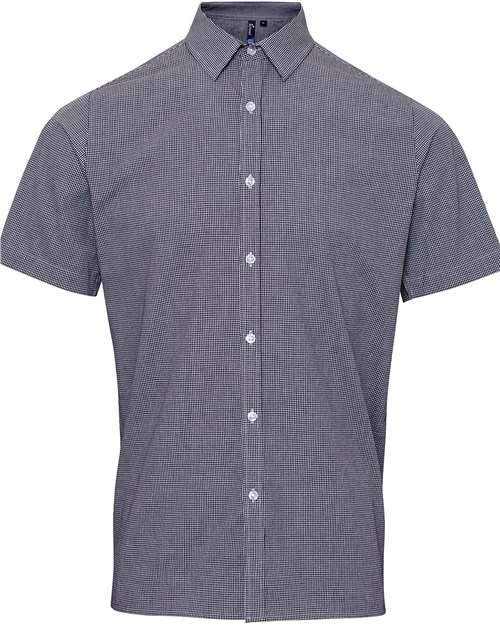 Artisan Collection by Reprime RP221 Men's Microcheck Gingham Cotton Shirt — Front