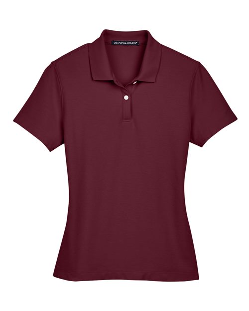 Devon & Jones DG150W Women's DRYTEC20™ Performance Polo in Burgundy