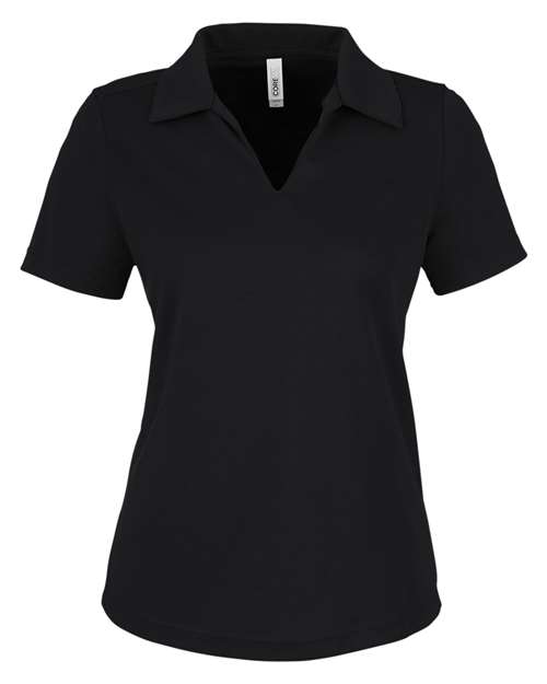 CORE365 CE104W Women's Market Snag Protect Mesh Polo — Front