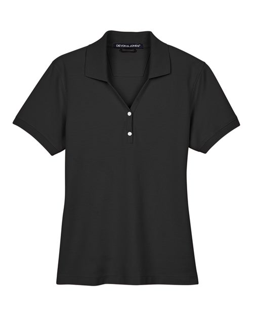 Devon & Jones D100W Women's Pima Piqué Polo — Front