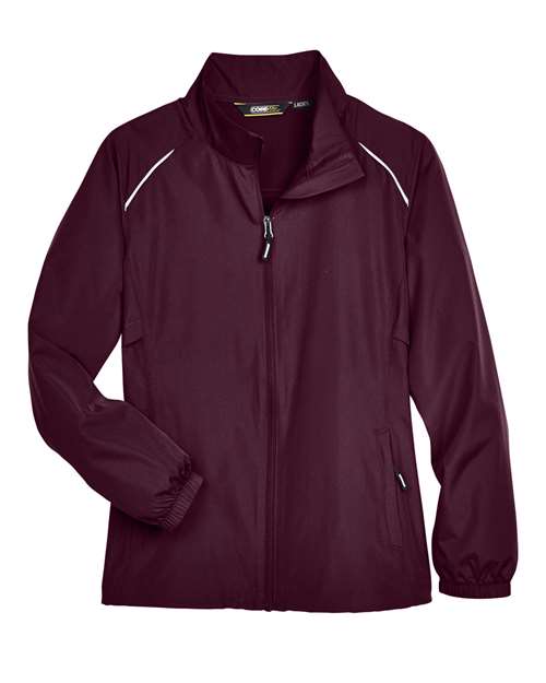 CORE365 78183 Women's Techno Lite Motivate Unlined Lightweight Jacket in Burgundy