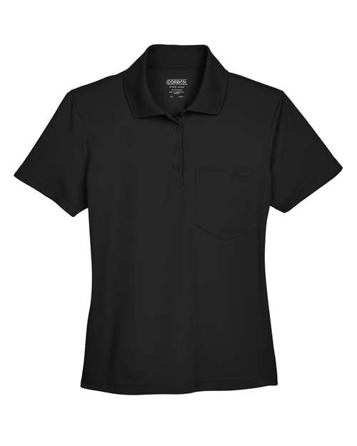 CORE365 78181P Women's Origin Performance Piqué Polo with Pocket — Front