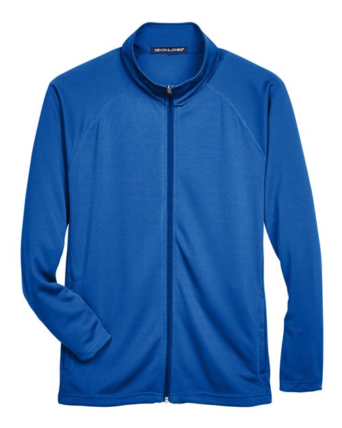 Devon & Jones DG420 Men's Stretch Tech-Shell® Compass Full-Zip Jacket in True Royal