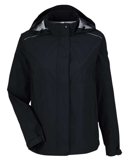 CORE365 CE712W Women's Barrier Packable Rain Jacket — Front
