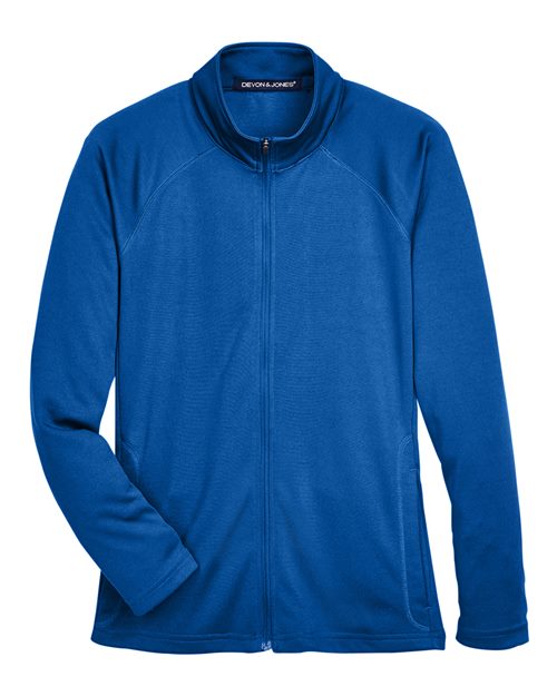 Devon & Jones DG420W Women's Stretch Tech-Shell® Compass Full-Zip Jacket in True Royal