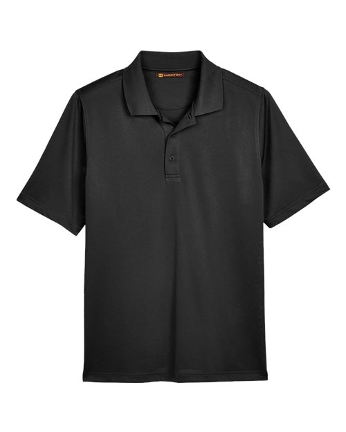 Harriton M348 Men's Advantage Snag Protection Plus Polo — Front