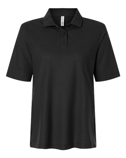 Harriton M105W Women's Maverick CVC Pique Polo — Front