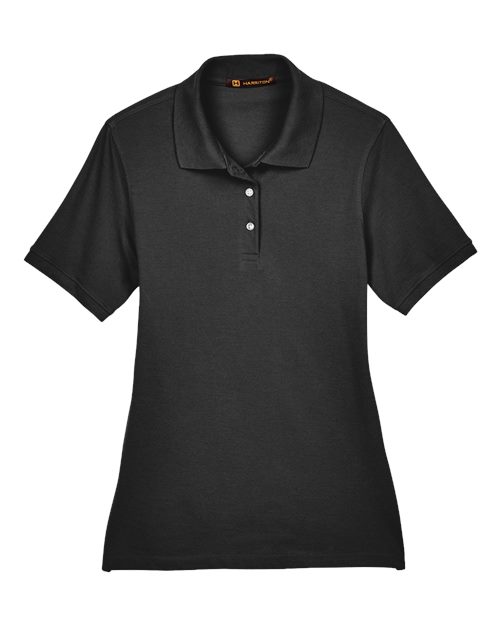 Harriton M265W Women's Easy Blend Polo — Front