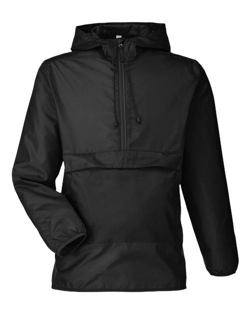 Team 365 TT77 Unisex Zone Protect Packable Anorak Jacket — Front